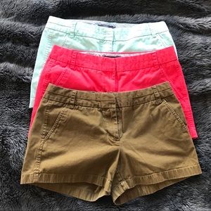 3 pairs of JCrew shorts